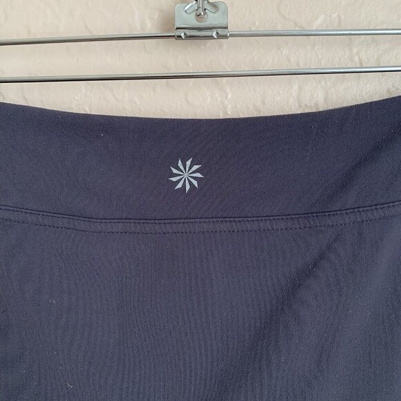 Athleta Sweet Spot Skort Womens Small Pull On Zip Pocket Dark Gray Golf Tennis - Picture 4 of 10